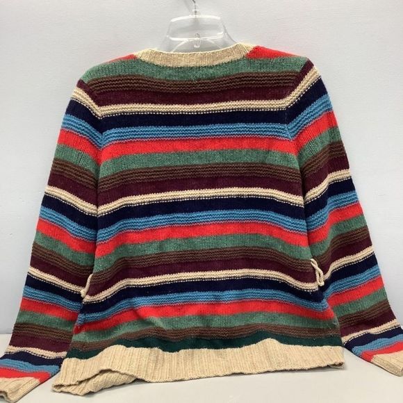 Striped Multicolor Cardigan Sweater - Picture 3 of 11